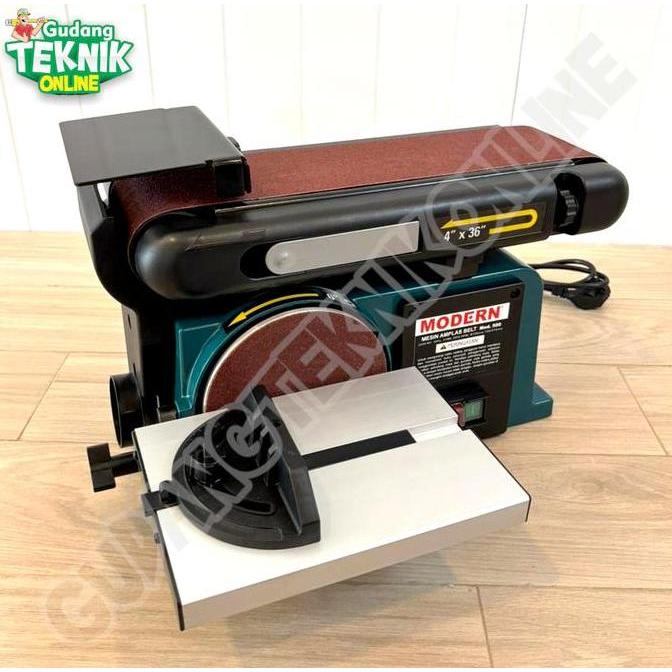 KEZHINES Mesin Amplas Belt Sander Duduk MODERN M-500 Listrik TANK / Mesin Ampelas Belt Disc Sander M