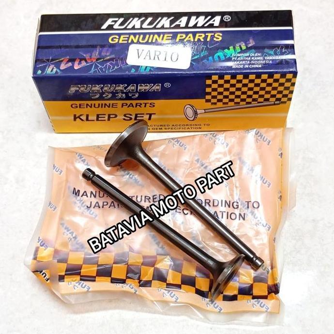 DV112 >> KLEP SET MOTOR HONDA VARIO TECHNO 110 OLD VARIO CW 110 KARBU PAYUNG KLEP IN EX MERK FUKUKAW