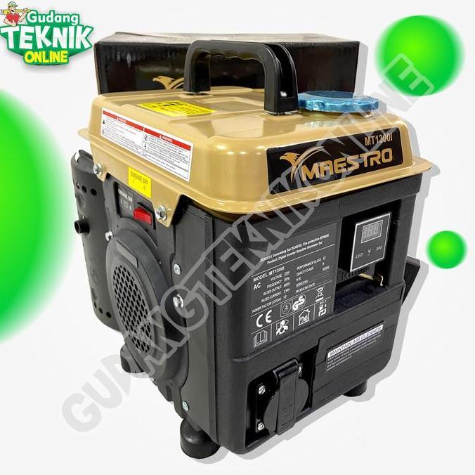 CARDIENAL Genset Listrik 650Watt MT1300I MAESTRO 2 Tak / Portabler Generator Genset 2Tak 650 Watt MT