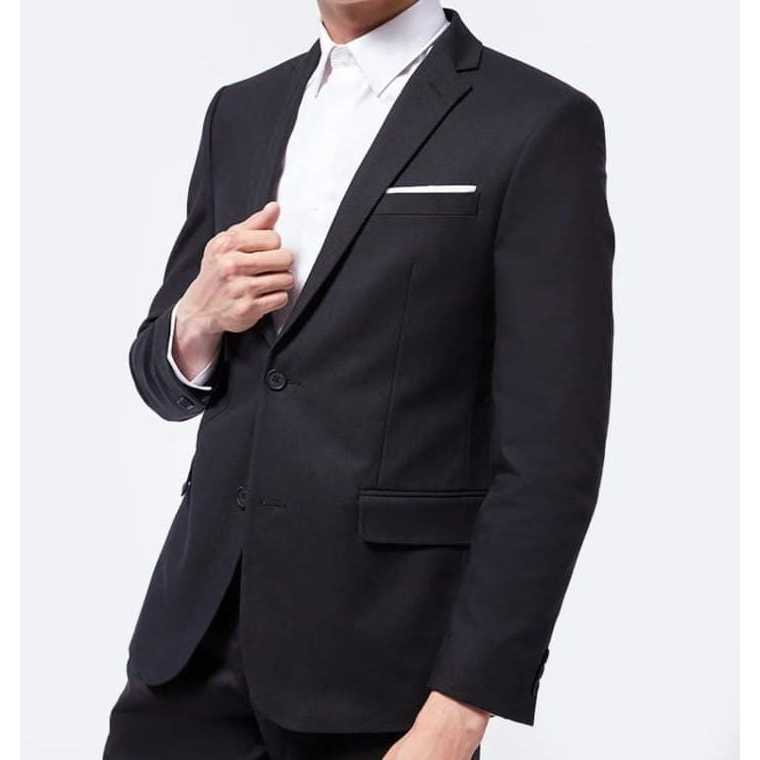 Blazer Bruno Pria Dewasa Bahan Katun Drill Tebal Cocok Untuk Jas Acara Formal Pesta Kantoran Wisuda 