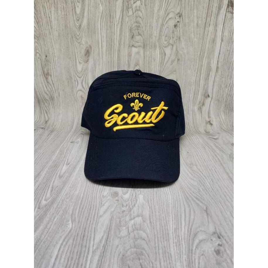 topi pramuka bordir timbul