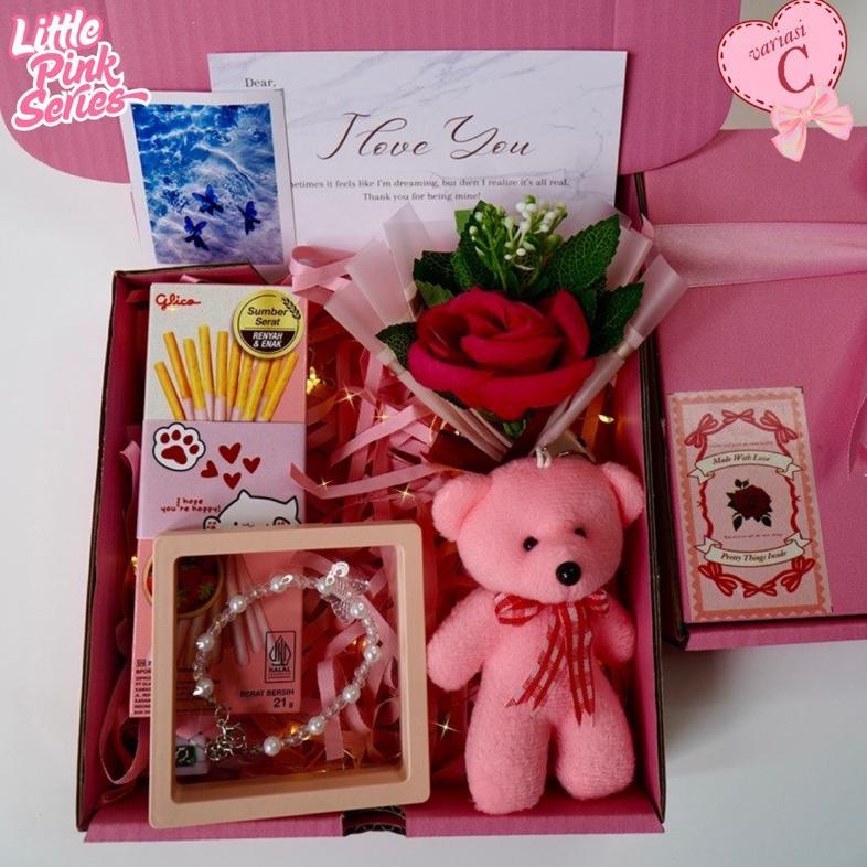Me41 Premium Valentine Hampers Snack Box Giftbox Kado Pink Series Kado Valentine Kado Ulang Tahun Wi