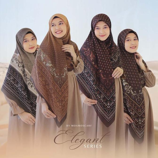 Hijab Segi Empat / Syari Motif / Jilbab Jumbo Elegant Series 140x140 & 120x120