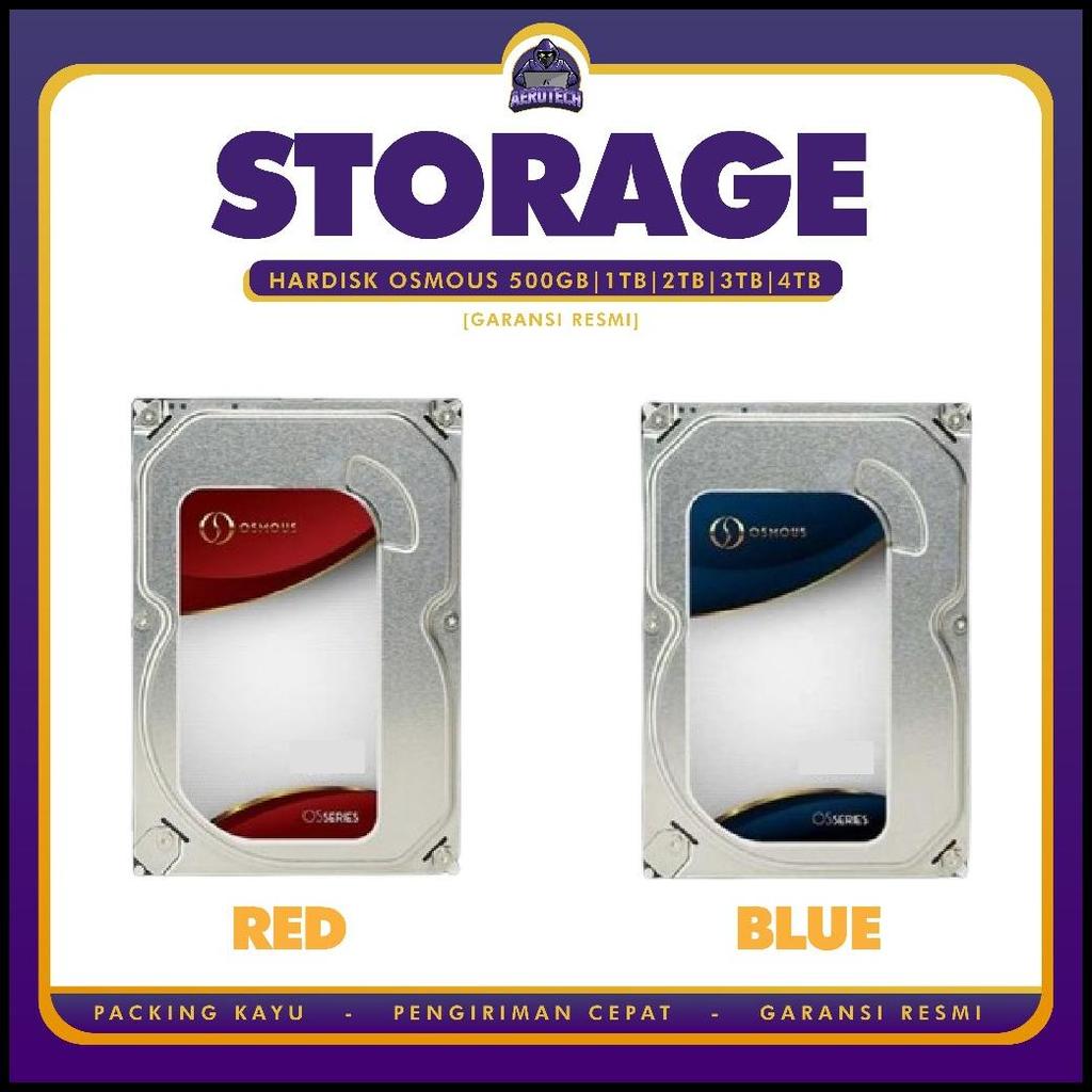 Hardisk Osmous 500Gb | 1Tb | 2Tb | 3Tb | 4Tb Internal Sata 3.5" Garansi Resmi 1 Tahun