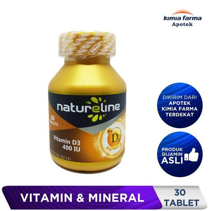 NATURELINE VITAMIN D3 400 IU 30 / VITAMIN D3 / KIMIA FARMA