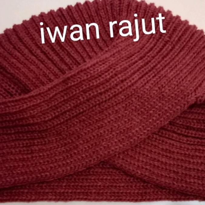 ciput rajut turban instan premium