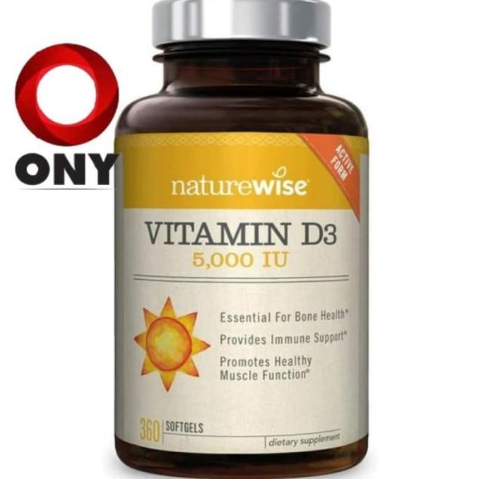 NATUREWISE NATURE WISE VITAMIN D3 VIT D3 5000IU 5000 IU 360