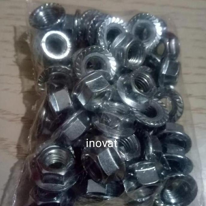 (ISI 50 PCS) MUR TOPI 12/ MUR FLANGE M8 HIGH QUALITY