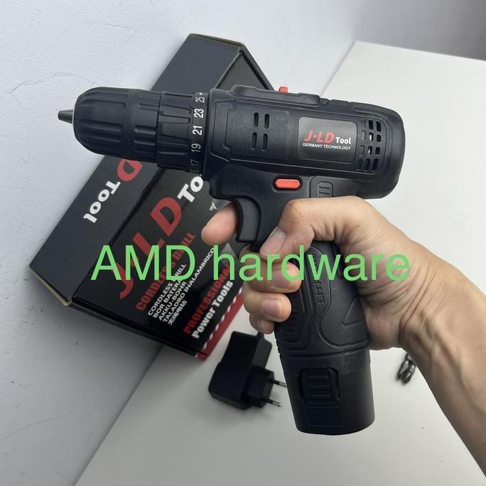 Kokok- Mesin Bor Cordless Drill Baterai 12V Jld 12S Original J 12 S Volt