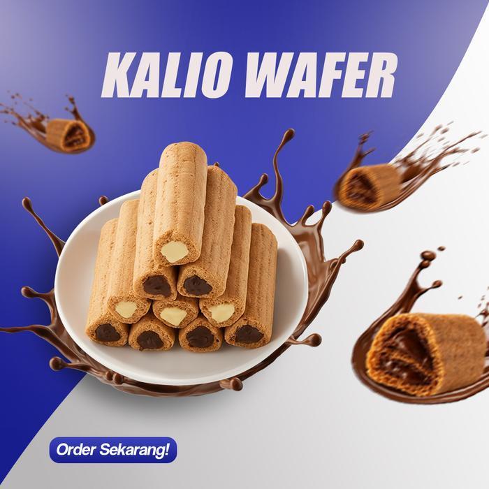 Wafer Kalio / Snack Biskuit Coklat Kalio Stick/Snack Rasasusu/Camilan Cokelat/Jajanan Murah/Camilanr