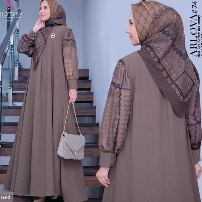 [NEW] GAMIS DRESS FREE JILBAB ARLOVA STANDAR DAN JUMBO BY SHOFIYA //