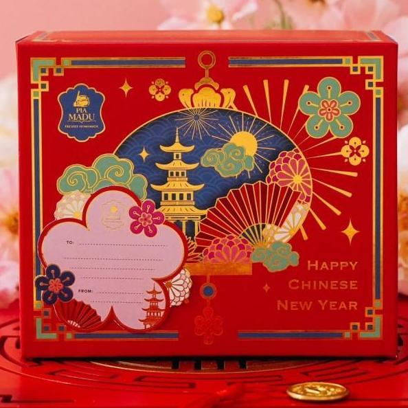 Pia Madu Chinese New Year Hamper Fortune Box (Isi 10 pcs Pia)