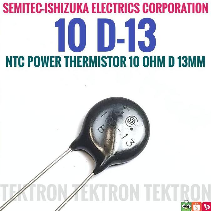 Baru (1) Semitec 10D-13 NTC Power Thermistor 10Ohm 13mm 10R 10ohm 10D13 10 D-13 tek70n Ayo Beli
