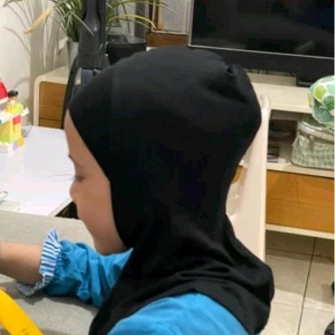Daleman jilbab anak / inner ninja anak usia 3 -4 th Nyaman Instan