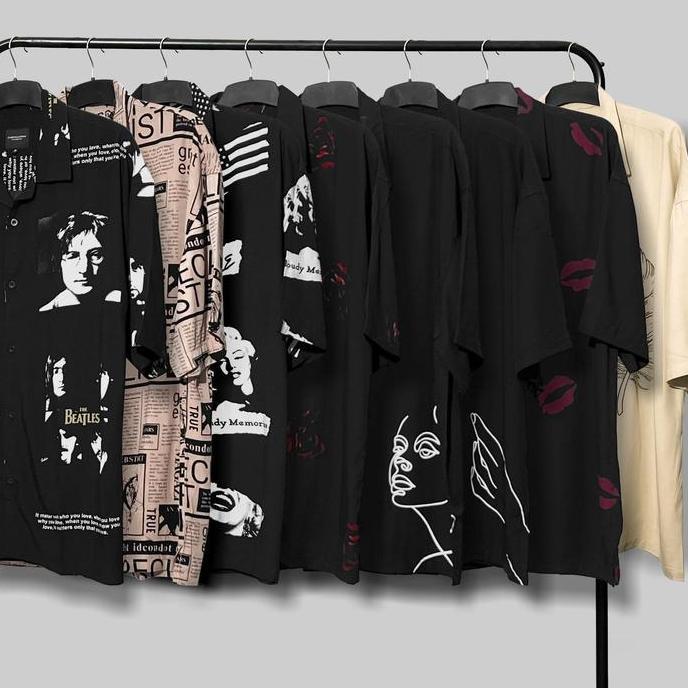 KRJN VOLUME 16 PRINTED SHIRT | KEMEJA RAYON PRIA | KEMEJA PRINTING LENGAN PENDEK