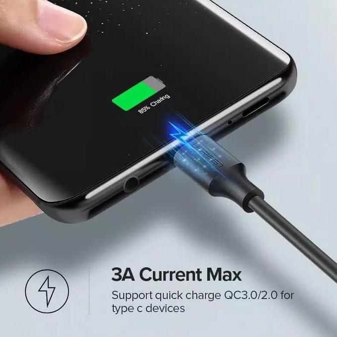Ayaya- Ugreen Kabel Data Powerbank Pendek Type C, Micro Usb 20Cm 50Cm Fast Charging