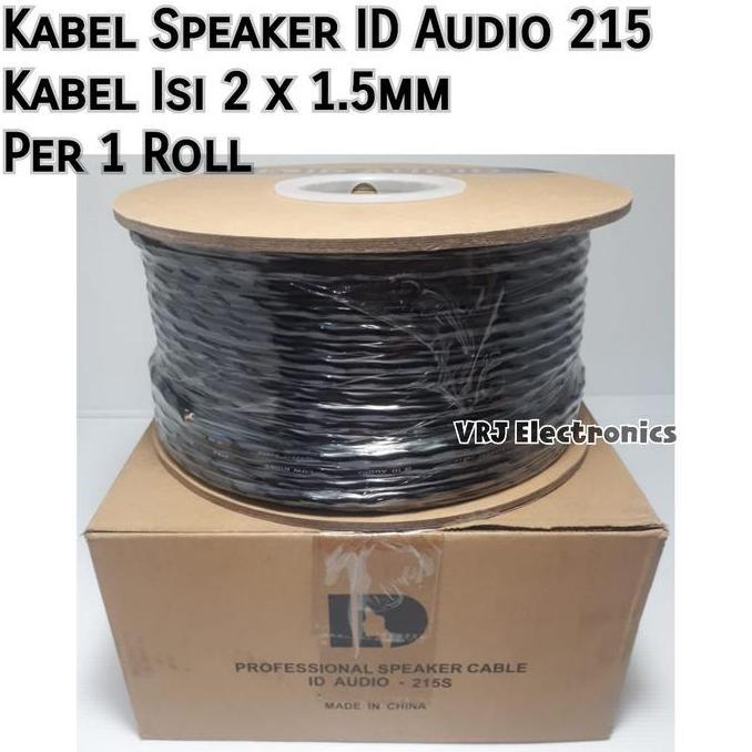 Kabel Speaker ID Audio 215 Kabel Isi 2 x 1.5mm Per 1 Roll