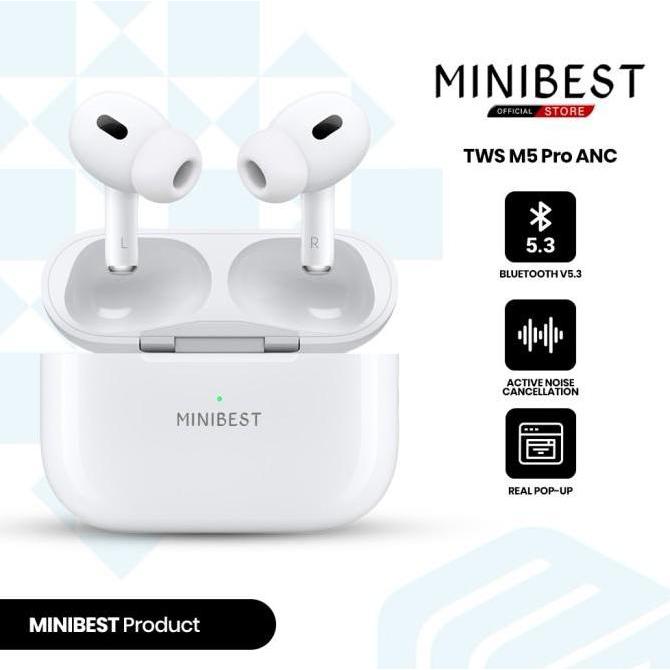 MINIBEST M5 Pro ANC TWS Earphone Headset Bluetooth V5.3