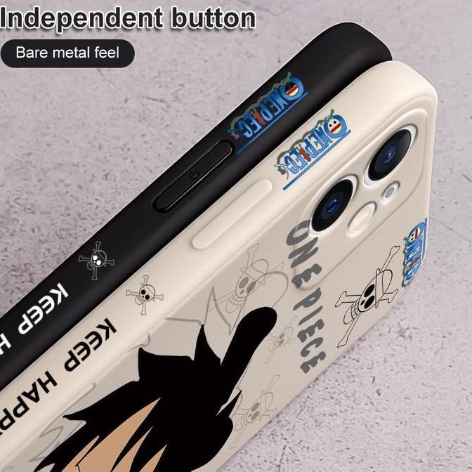 Case untuk Oppo A57 4G LUFFY Anime One Piece Gambar Softcase FREE TALI