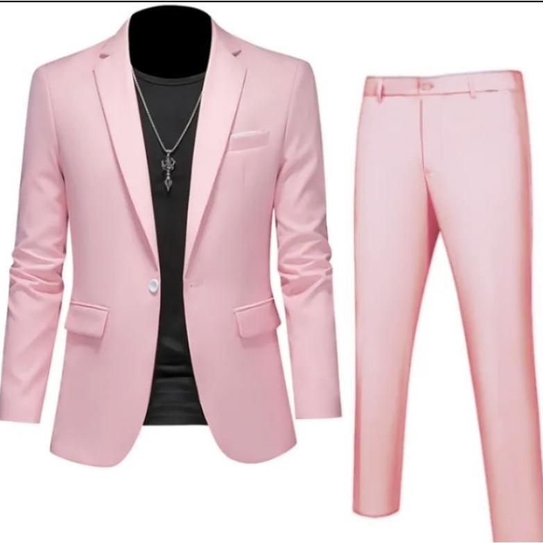 Discount setelan jas pria slimfit/setelan blazer pria formal slimfit