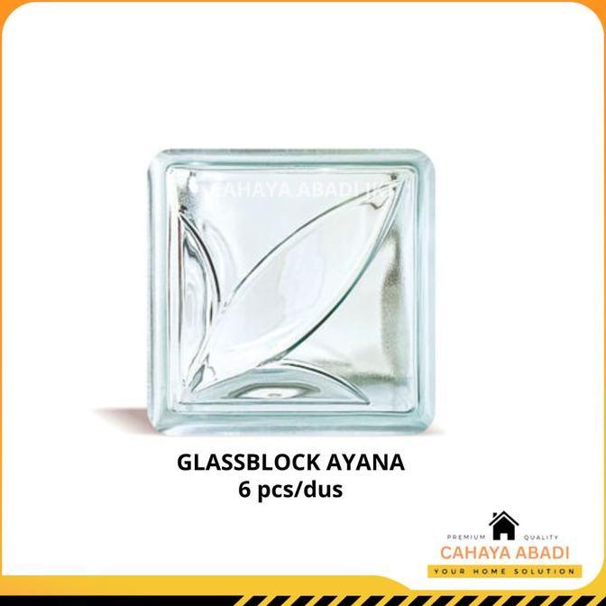 TERLARIS - GLASS BLOCK GLASSBLOK MULIA AYANA per dus isi 6pcs Kaca