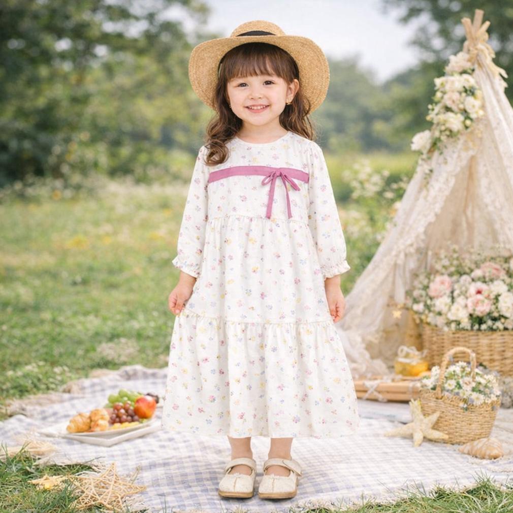 DISKON ZANNY KIDS-SELENA GAMIS ANAK PEREMPUAN,GAMIS MOTIP ANAK,GAMIS  LEBARAN, BAJU ANAK PEREMPUAN,B