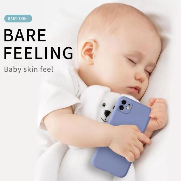 Case  untuk Oppo Reno 3 / a91 Ultra Baby Skin FREE tali Silicone Square Cover