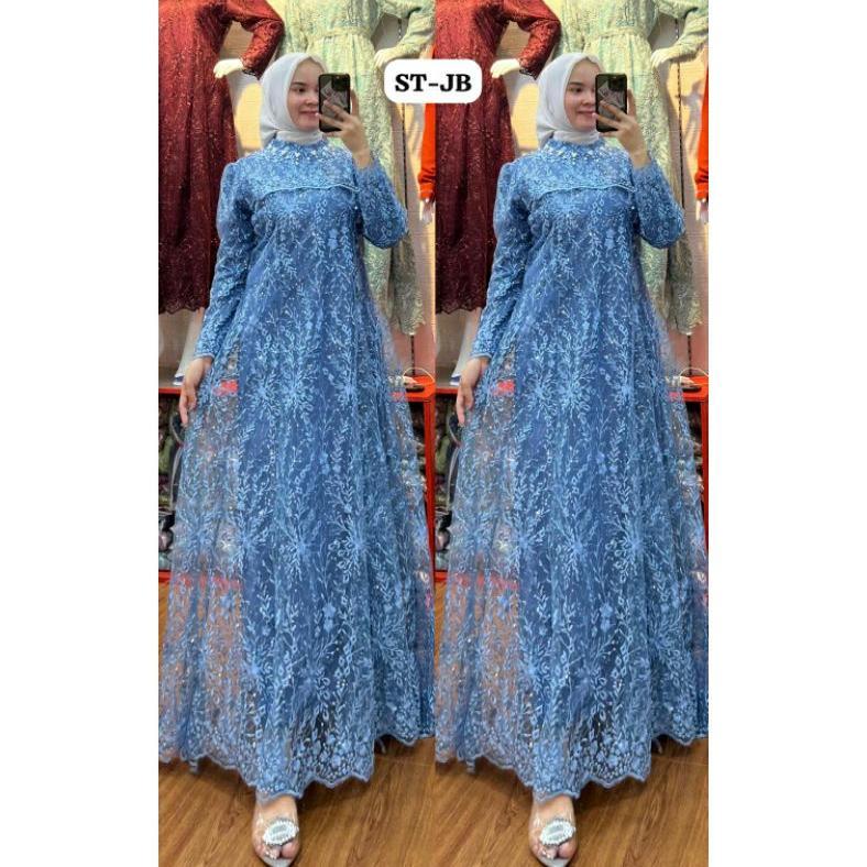 FREE ONGKIR GAMIS BROKAT SIRKLE RATU BAHAN BROKAT PREMIUM FULL FURING