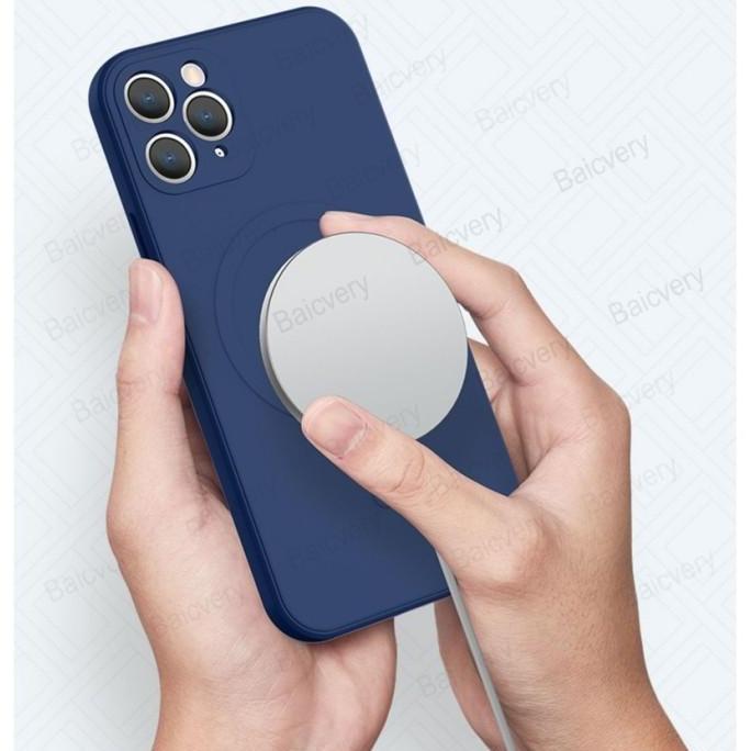 Case  untuk Samsung Note 9 KORI MAGSAFE LIQUID FREE TALI Casing Silicone Cute Candy Silicone Square