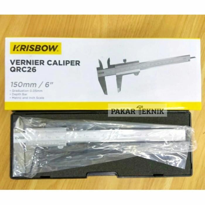 Krisbow Vernier Caliper /Jangka Sorong/Sigmat 150mm/6" QRC26 kw0600069