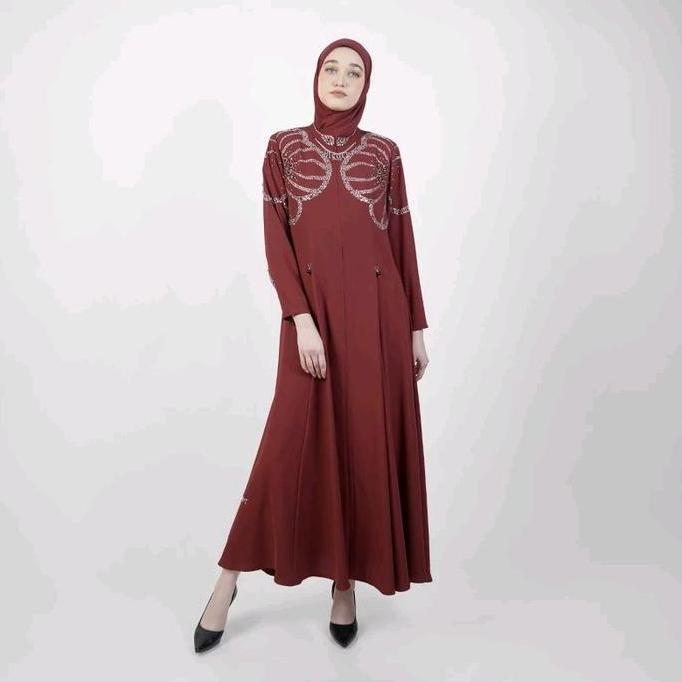 A6265 - Abaya Hikmat Fashion Original Set Hijab