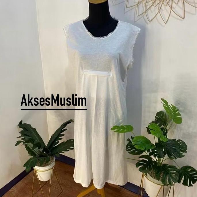 Dalaman Singlet Dalaman Inner Gamis Berkantong Wanita Perlengkapan Haji Dan Umroh Outer Dewasa Musli