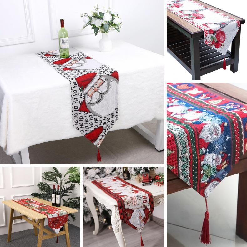 Table Runner Natal (Taplak Meja Natal) 180cm-Taplak Meja Motif Natal-Dekorasi Natal-Taplak Meja Tamu
