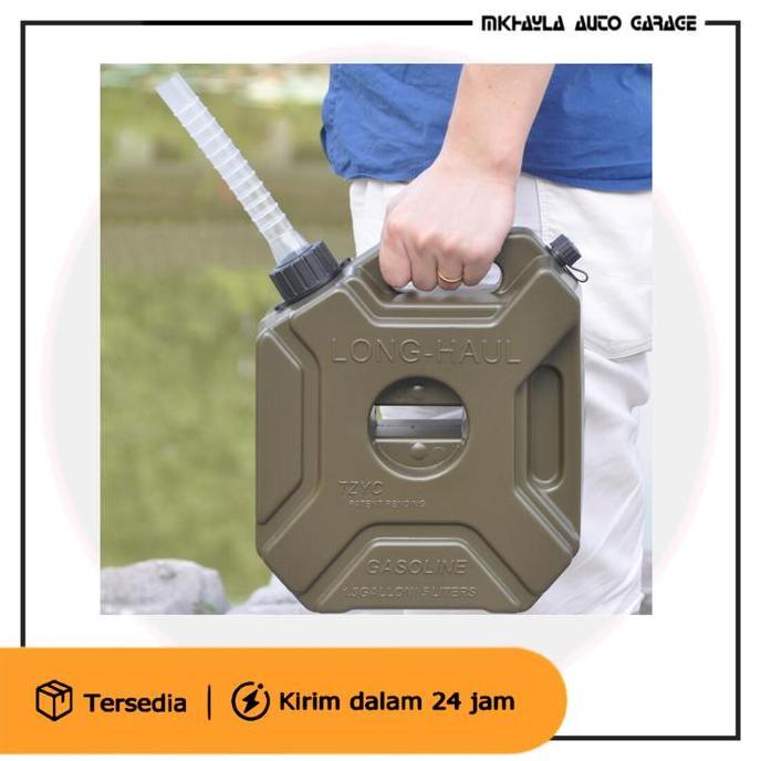 Jerigen Long Haul 5 Liter Hijau Jerigen Touring Jerigen Bensin Camping RESTOCK