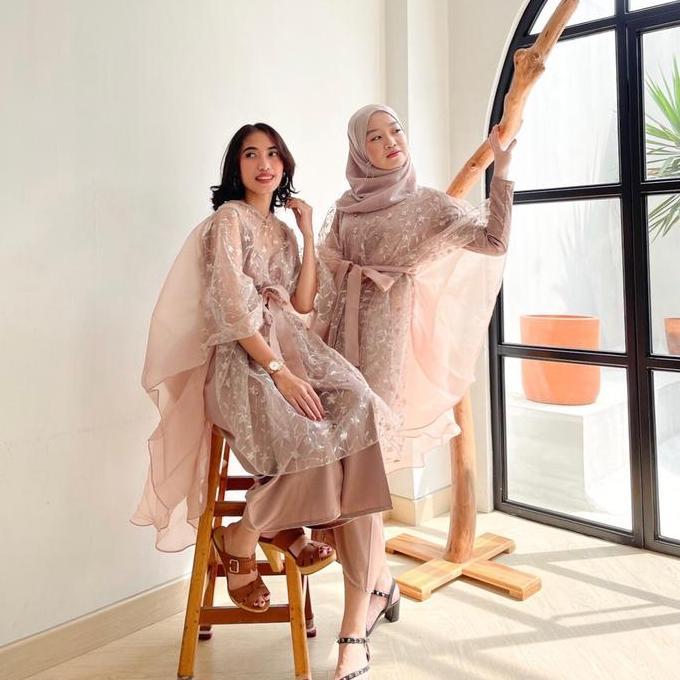 DELTA Organza Cape Set - Kebaya Modern Kondangan LJ