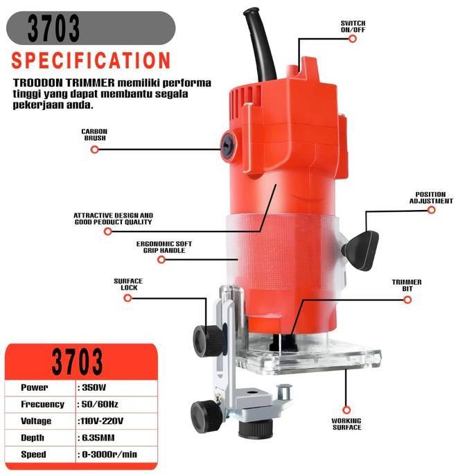 Mesin TROODON Mesin Profil Kayu - Menarik TROODON Mesin Trimmer Mesin Profil Kayu Mesin Router FULL 