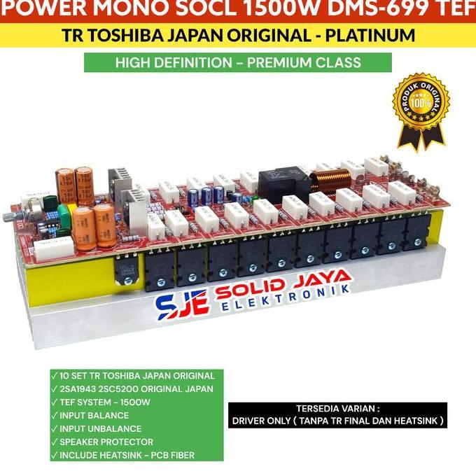 KIT POWER SOCL TEF SYSTEM 1500W DMS 699 PLUS TR untuk TOSHIBA ASLI TR FINAL ASLI MONO DMS699 DMS-699