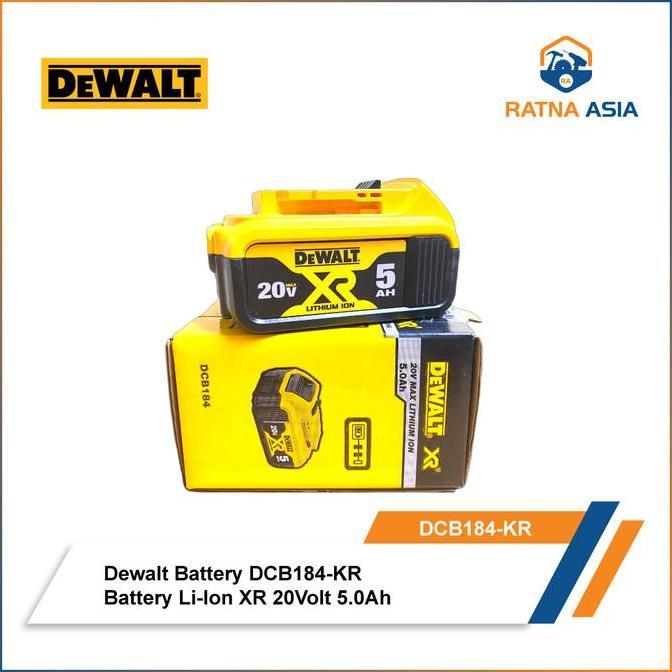 Miliki Dewalt Dcb184 For Cordless 18V 5.0Ah Baterai Baterry Dewalt Dcb 184