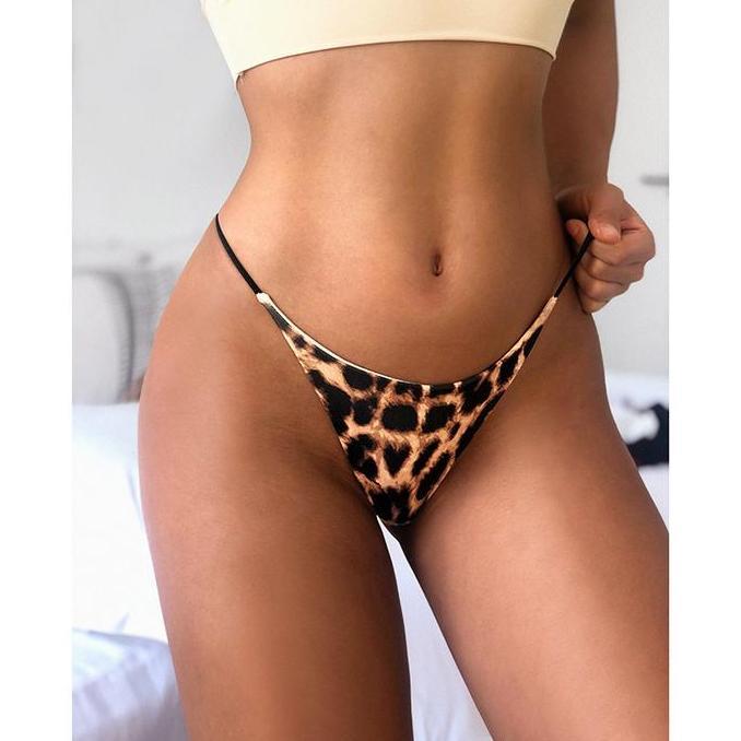 DV211 - [N.L] SEXY UNDERWEAR LEOPARD WOMAN WANITA CEWEK CD THONG GSTRING SEKSI LOW-WAIST MOTIF MACAN