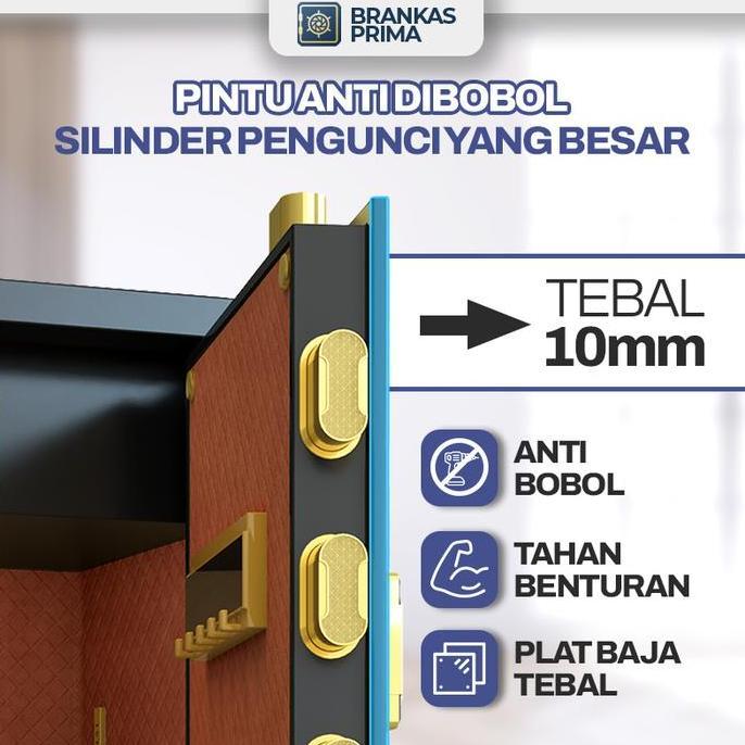 TERBARU - [BERGARANSI] BRANKAS BESAR 180CM  SAFETYBOX ANTI BOBOL BRANGKAS BAJA KRISBOW PENYIMPANAN E