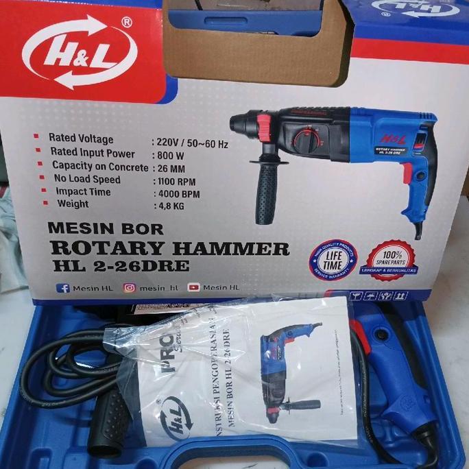 Miliki Hl Mesin Bobok / Rotary Hammer Hl 2-26 Dre