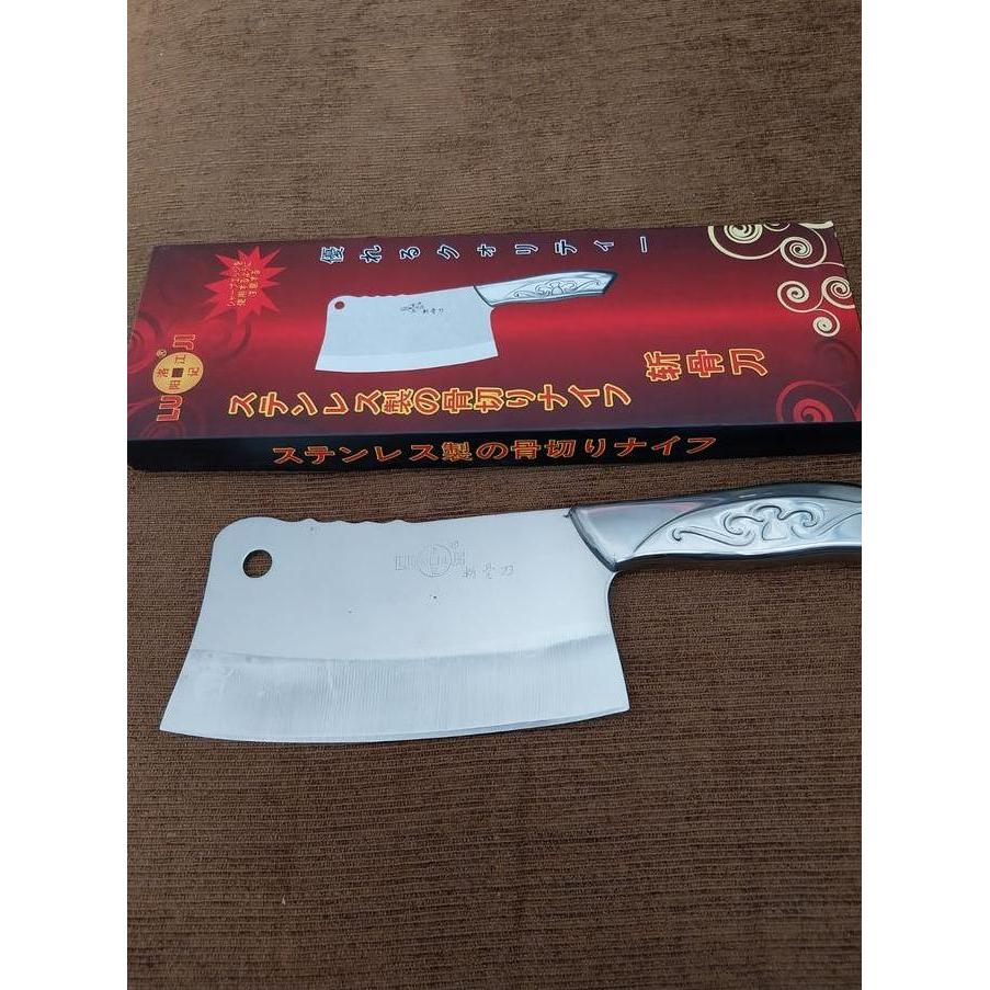 Pisau Golok Daging Stainless Full dan Tajam / Golok Luji