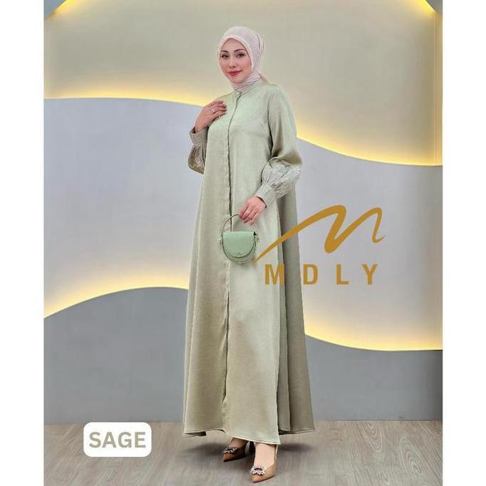 Murah Baju gamis wanita muslimah Afhma Dress by MDLY Non COD