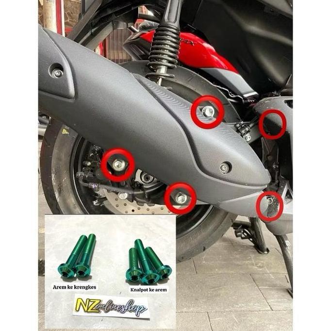 BAUT TITANIUM AREM KNALPOT NMAX AEROX