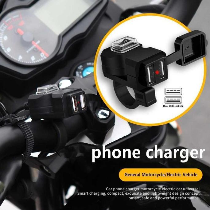 DB251 - Charger Hp Buat Di Motor Beat Vario Nmax Gear Charger Hp Di Sepeda Motor Soket Charger Hp Bu