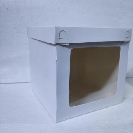 Dus Tart Ivory Tinggi Box Kue Tart Ultah Tinggi 20 / 22 / 25 / 28 / 30