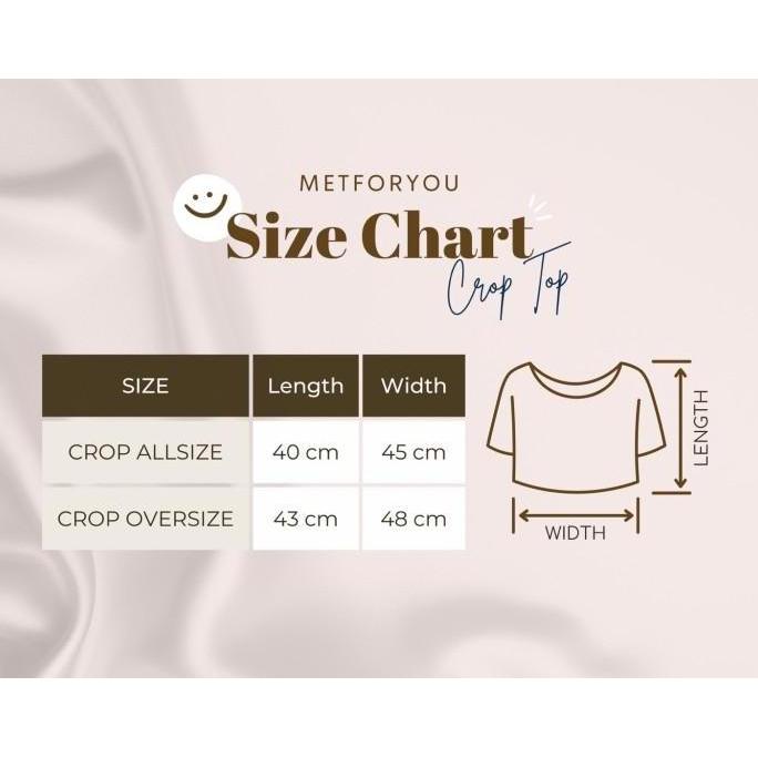 METFORYOU Kaos Crop Top Wanita - Kuromi Love Crop Tee