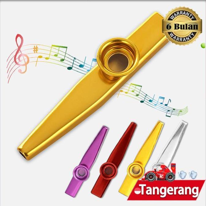 SIMATEKNO Kazoo Alat Musik Tiup Bahan Metal Aluminium Kazoo Bahan Aluminium