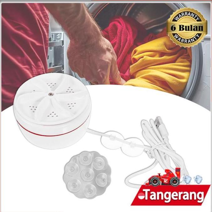 SIMATEKNO Mesin Cuci Mini Travel Size Portable USB / Mesin Cuci Baju Ultrasonic / Mesin Putar Pencuc