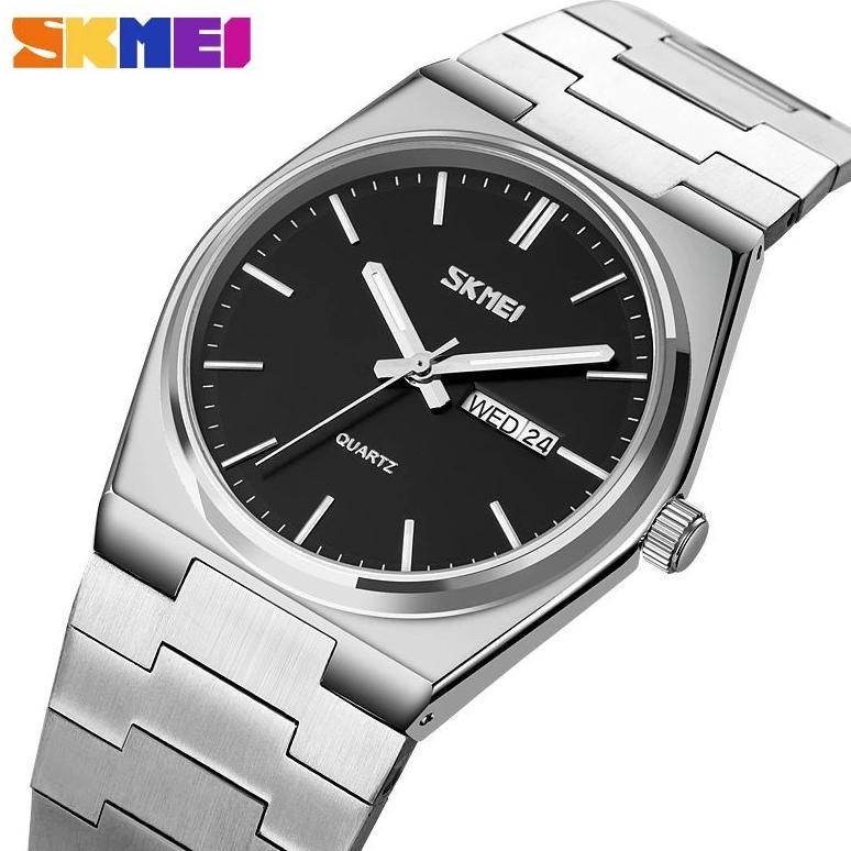 SKMEI 9288 Jam Tangan Pria Analog Chronograph Tali Stainless Steel MGOS